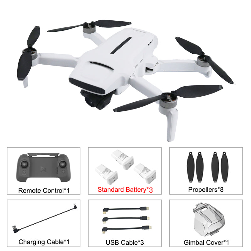 Fimi X8 mini V2 foldable drone with 4K camera, suitable for adult  beginners, 245g ultra light, with 3-axis pan tilt, 37 min of flight time, 9